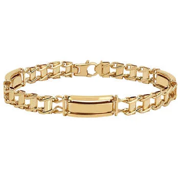 Men's Polished Gold Bracelet - Image 2