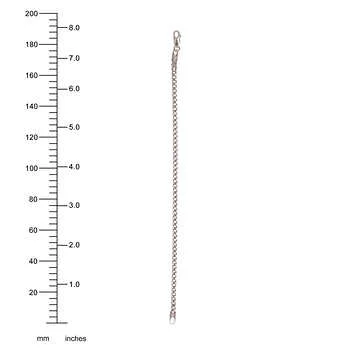 Men's White Gold Box Chain Bracelet - Image 6