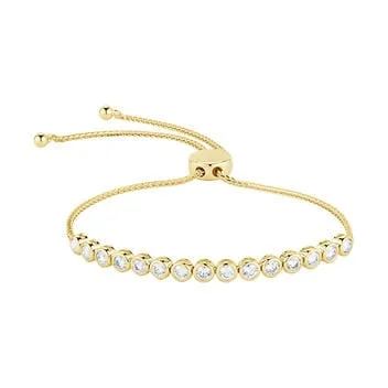 1 Carat Round Brilliant Diamond Adjustable Bracelet